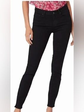 Paige Denim Verdugo Crop Mid-rise skinny ankle in Black Overdye-Size 26 like new